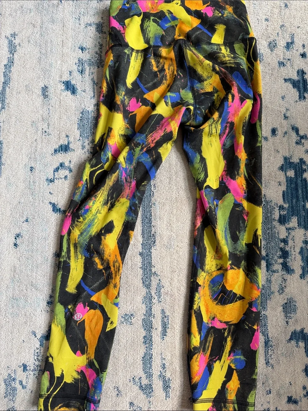 lululemon athletica Kids Neon Brushstroke Leggings